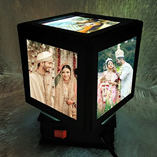 LED Rotating Cube with Photos