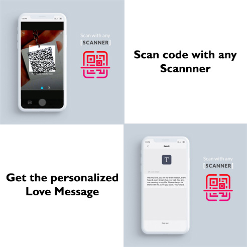 Personalized QR Code Keychain