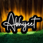 Customized LED Name Sign Board For Wall Decor