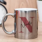 Personalized Silver Mug